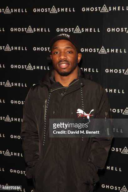 Konan of 'Krept and Konan' attends the UK Gala Screening of "Ghost In The Shell" at The Ham Yard Hotel on March 23, 2017 in London, England.