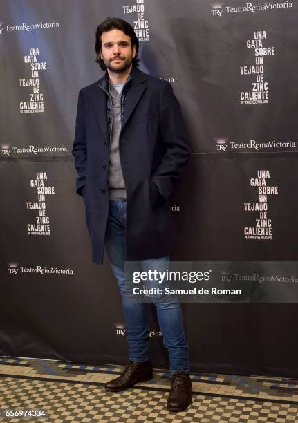 Jon Arias attends 'Una Gata Sobre Un Tejado de Zinc Caliente' Madrid Premiere on March 23, 2017 in Madrid, Spain.