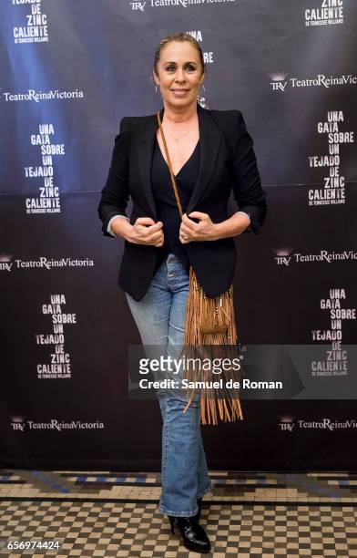 Miriam Diaz Aroca attends 'Una Gata Sobre Un Tejado de Zinc Caliente' Madrid Premiere on March 23, 2017 in Madrid, Spain.