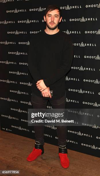 Jonathan Gooch attends the UK Gala Screening of "Ghost In The Shell" at The Ham Yard Hotel on March 23, 2017 in London, England.