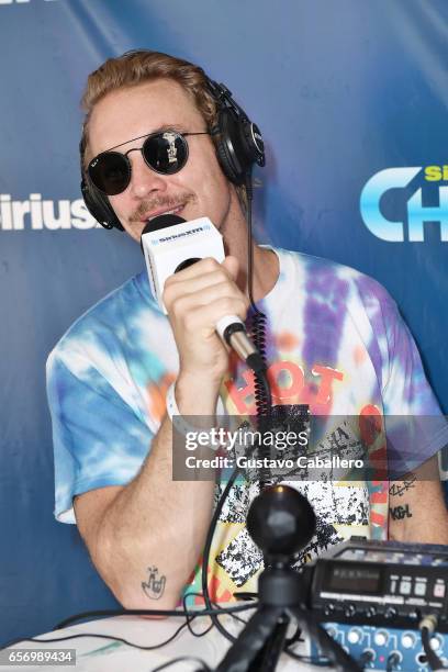 Diplo is interviewed at the SiriusXM Music Lounge at 1 Hotel South Beach on March 23, 2017 in Miami, Florida.