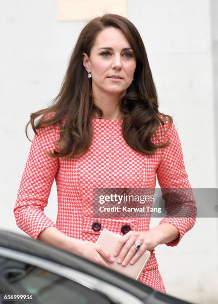 Catherine, Duchess of Cambridge attends the Launch of Maternal Mental Health Films ahead of Mother's Day at Royal College of Obstetricians and...