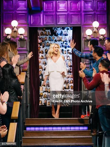 The Late Late Show with James Corden airing Tuesday, March 21 with guests Allison Williams, Darren Criss, and The Band Perry. Pictured: Allison...