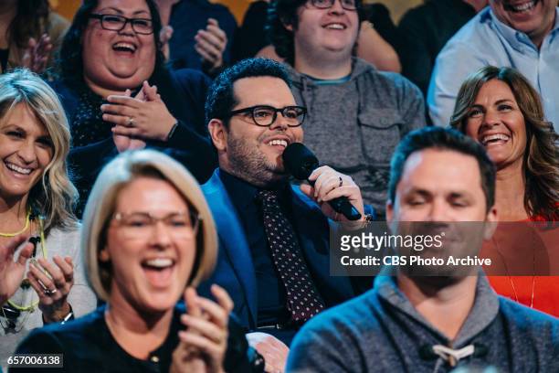 The Late Late Show with James Corden airing Wednesday, March 22 with guests Judy Greer, Josh Gad, and Maggie Rogers. Pictured: Josh Gad.