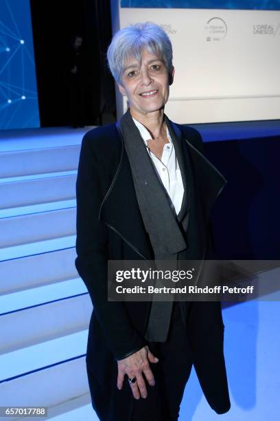 Claudie Haignere attends the "2017 L'Oreal - UNESCO for Women in Science", 19th Awards Ceremony at Maison de la Mutualite on March 23, 2017 in Paris,...