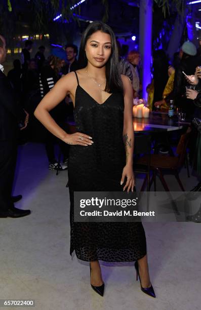 Vanessa White attends the Mercedes-Benz #mbcollective launch party with M.I.A & Tommy Genesis at 180 The Strand on March 23, 2017 in London, England.