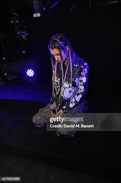 Tommy Genesis attends the Mercedes-Benz #mbcollective launch party with M.I.A & Tommy Genesis at 180 The Strand on March 23, 2017 in London, England.