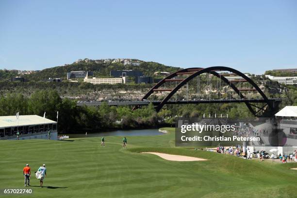 Sergio Garcia of Spain walks on the 12th hole of his match during round two of the World Golf Championships-Dell Technologies Match Play at the...