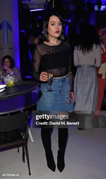 Ella Catliff attends the Mercedes-Benz #mbcollective launch party with M.I.A & Tommy Genesis at 180 The Strand on March 23, 2017 in London, England.