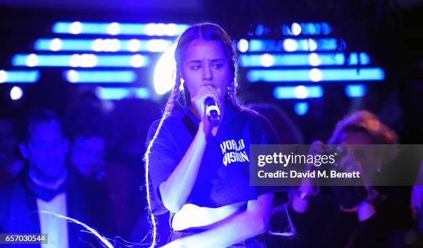 Tommy Genesis attends the Mercedes-Benz #mbcollective launch party with M.I.A & Tommy Genesis at 180 The Strand on March 23, 2017 in London, England.