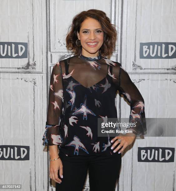 Monique Gabriela Curnen attends the Build Series at Build Studio on March 23, 2017 in New York City.