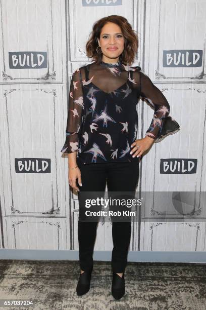 Monique Gabriela Curnen attends the Build Series at Build Studio on March 23, 2017 in New York City.