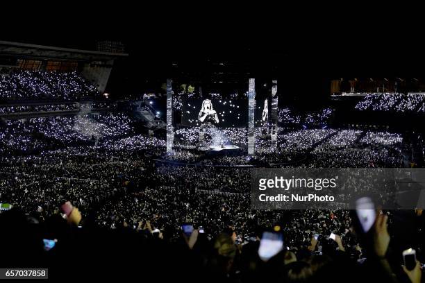Adele performs at Mt Smart Stadium on March 23, 2017 in Auckland, New Zealand.