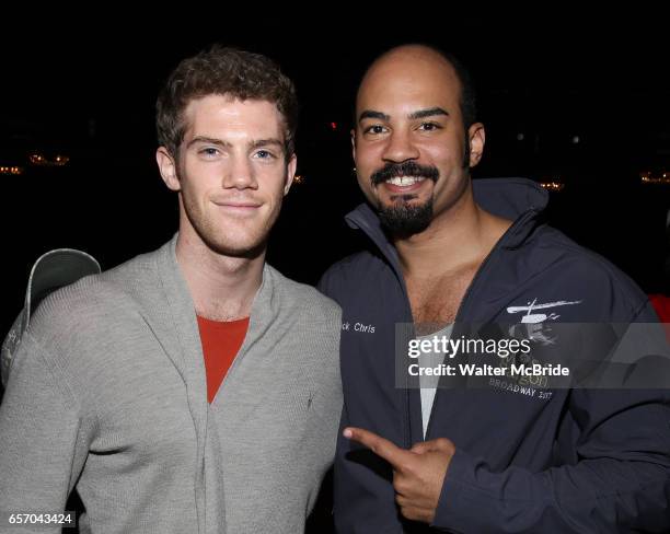 Alistair Brammer and Nicholas Christopher during The Opening Night Actors' Equity Gypsy Robe Ceremony honoring Catherine Ricafort for the New...