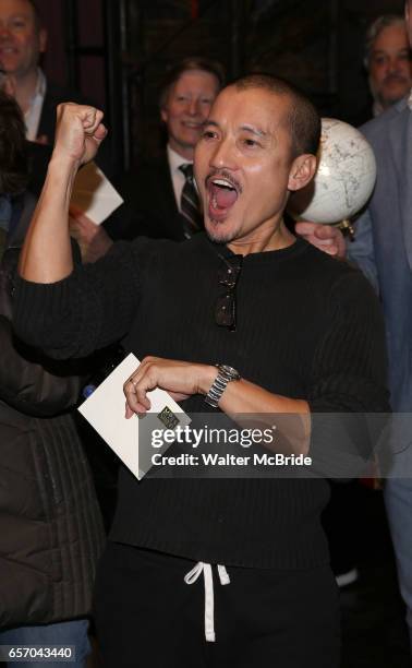 Jon Jon Briones during The Opening Night Actors' Equity Gypsy Robe Ceremony honoring Catherine Ricafort for the New Broadway Production of "Miss...