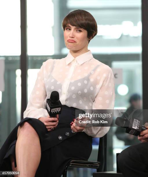 Gemma Arterton discusses "Their Finest" during the Build Series at Build Studio on March 23, 2017 in New York City.