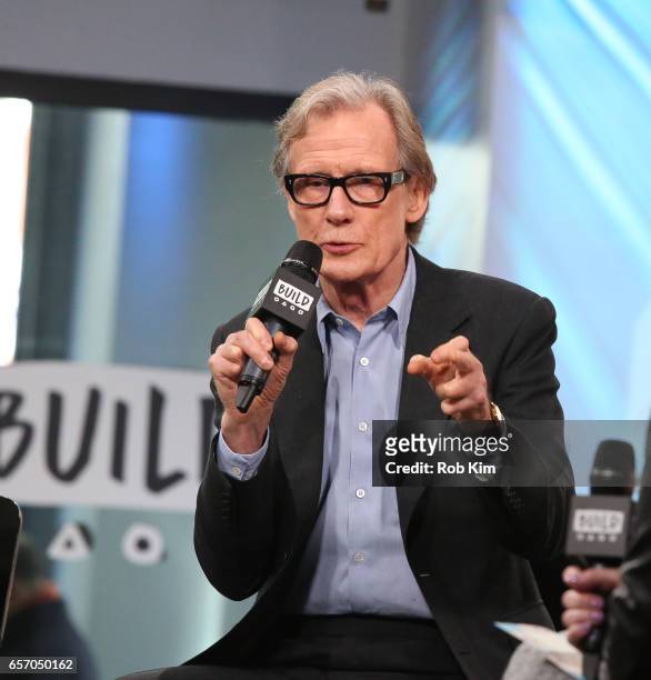 Bill Nighy discusses "Their Finest" during the Build Series at Build Studio on March 23, 2017 in New York City.