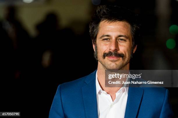 Hugo Silva attends the 'Plan de Fuga' premiere on day 5 of the 20th Malaga Film Festival at the Cervantes Teather on March 23, 2017 in Malaga, Spain.