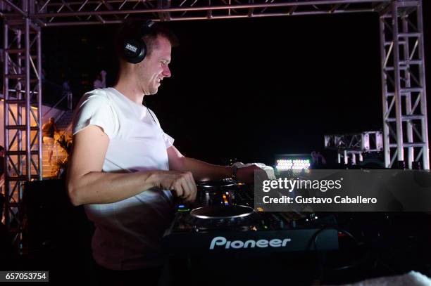 Armin van Buuren performs at the SiriusXM Music Lounge at 1 Hotel South Beach on March 23, 2017 in Miami, Florida.