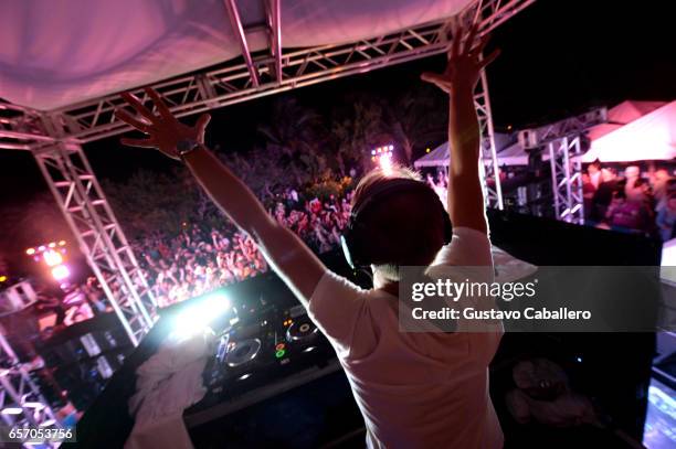 Armin van Buuren performs at the SiriusXM Music Lounge at 1 Hotel South Beach on March 23, 2017 in Miami, Florida.