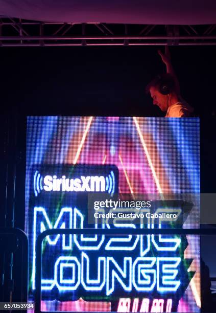 Armin van Buuren performs at the SiriusXM Music Lounge at 1 Hotel South Beach on March 23, 2017 in Miami, Florida.