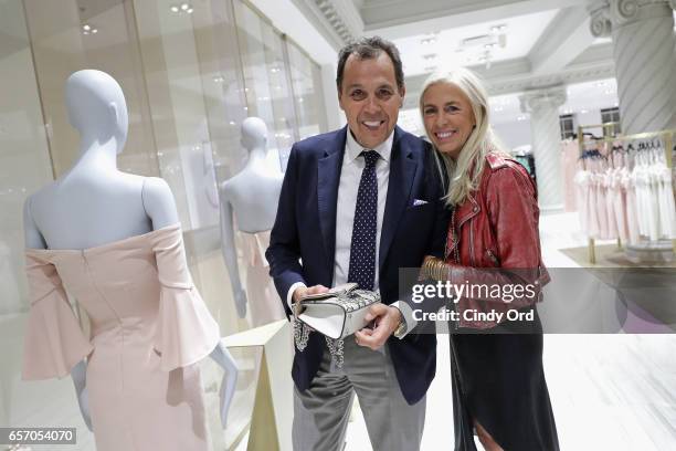 Designer Sam Edelman and Libby Edelman pose as Lord & Taylor celebrates The Dress Address with Janelle Monae at Lord & Taylor 5th Avenue on March 23,...