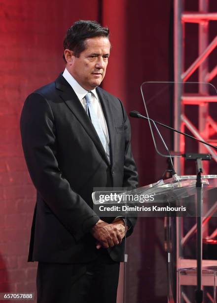 Jes Staley speaks onstage at the GMHC 35th Anniversary Spring Gala at Highline Stages on March 23, 2017 in New York City.