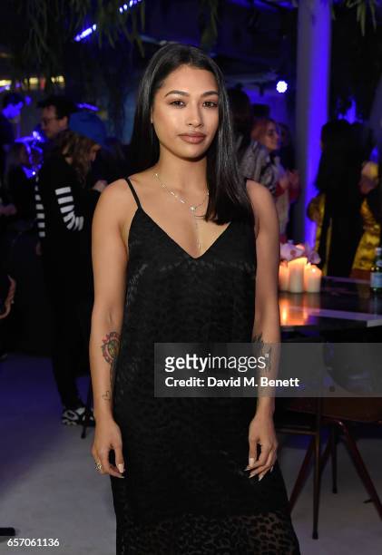 Vanessa White attends the Mercedes-Benz #mbcollective launch party with M.I.A & Tommy Genesis at 180 The Strand on March 23, 2017 in London, England.