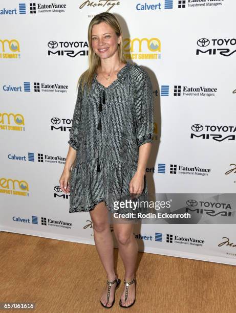 Actress Amy Smart attends the EMA Impact Summit at Montage Beverly Hills on March 23, 2017 in Beverly Hills, California.