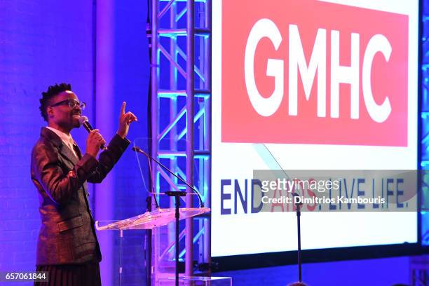 Billy Porter performs onstage at the GMHC 35th Anniversary Spring Gala at Highline Stages on March 23, 2017 in New York City.
