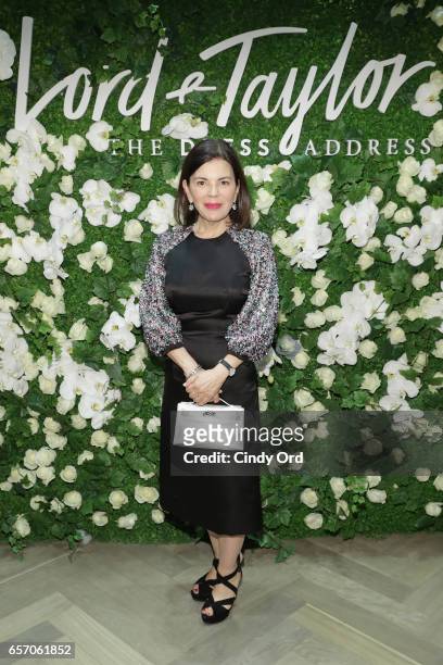 Designer Barbara Tfank attends as Lord & Taylor celebrates The Dress Address with Janelle Monae at Lord & Taylor 5th Avenue on March 23, 2017 in New...