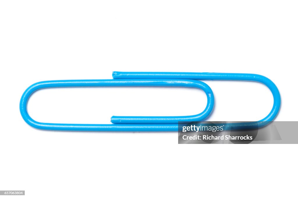 Blue paper clip