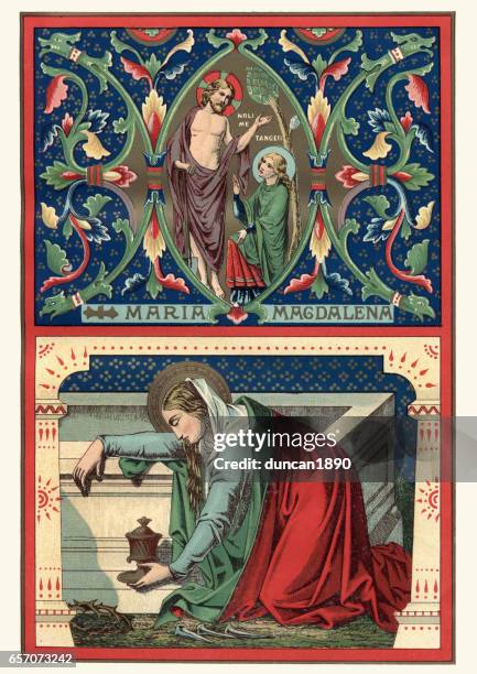 maria magdalena - maria magdalena stock-grafiken, -clipart, -cartoons und -symbole