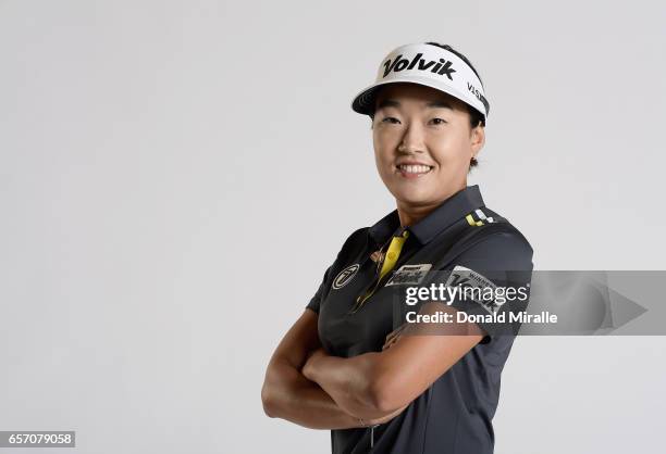 Ilhee Lee of South Korea poses for a portrait at the Park Hyatt Aviara Resort on March 22, 2017 in Carlsbad, California.