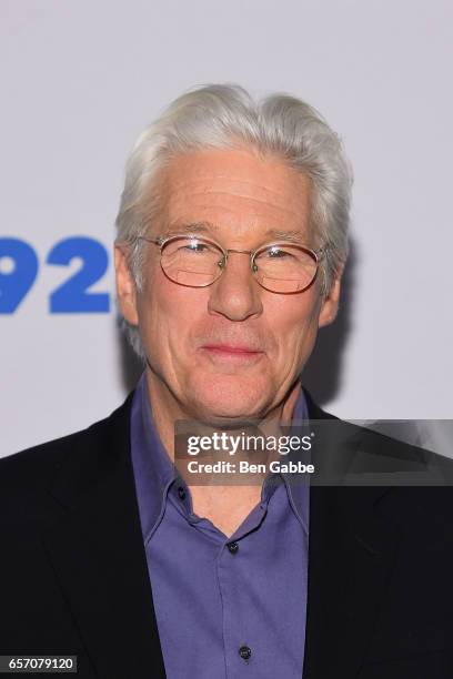 Actor Richard Gere attends the Reel Pieces Screening of "Norman: The Moderate Rise And Tragic Fall Of A New York Fixer" at 92nd Street Y on March 23,...