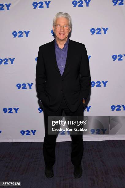 Actor Richard Gere attends the Reel Pieces Screening of "Norman: The Moderate Rise And Tragic Fall Of A New York Fixer" at 92nd Street Y on March 23,...