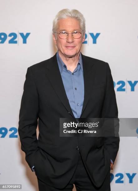 Richard Gere attends the Reel Pieces Screening of 'Norman: The Moderate Rise and Tragic Fall of a New York Fixer' at 92nd Street Y on March 23, 2017...