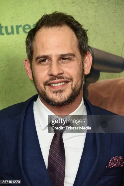 German actor Moritz Bleibtreu during the premiere of the film 'Lommbock' at CineStar on March 23, 2017 in Berlin, Germany.