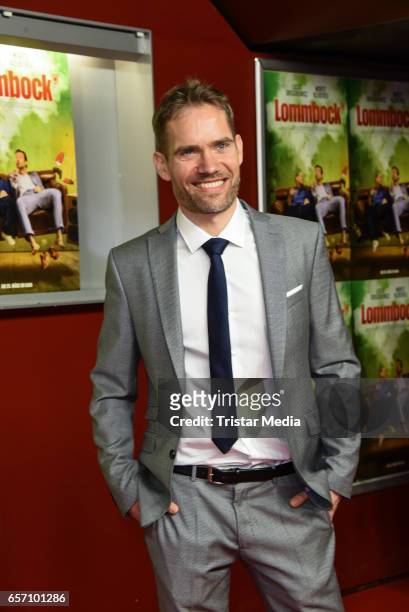 Christian Zuebert during the premiere of the film 'Lommbock' at CineStar on March 23, 2017 in Berlin, Germany.