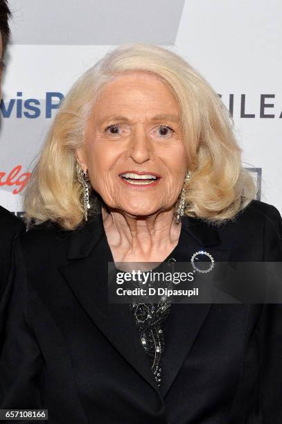 Edie Windsor attends the GMHC 35th Anniversary Spring Gala at Highline Stages on March 23, 2017 in New York City.