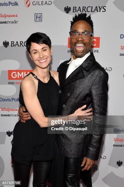 Beth Malone and Billy Porter attend the GMHC 35th Anniversary Spring Gala at Highline Stages on March 23, 2017 in New York City.