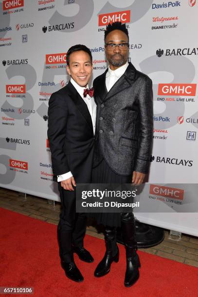 Kelsey Louie and Billy Porter attend the GMHC 35th Anniversary Spring Gala at Highline Stages on March 23, 2017 in New York City.