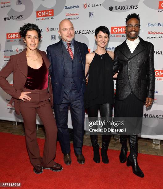 Roberta Colindrez, Michael Cerveris, Beth Malone, and Billy Porter attend the GMHC 35th Anniversary Spring Gala at Highline Stages on March 23, 2017...