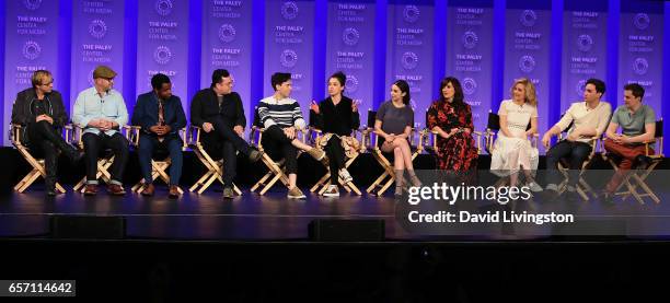 Director John Fawcett, writer/executive porducer Graeme Manson and actors Kevin Hanchard, Kristian Bruun, Jordan Gavaris, Tatiana Maslany, Kathryn...