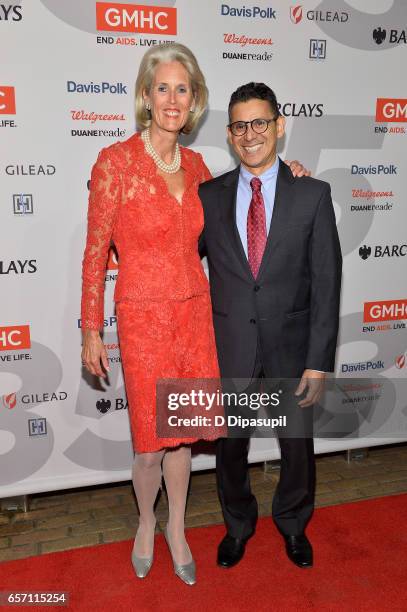 Elizabeth Peabody and John Tatarakis attend the GMHC 35th Anniversary Spring Gala at Highline Stages on March 23, 2017 in New York City.