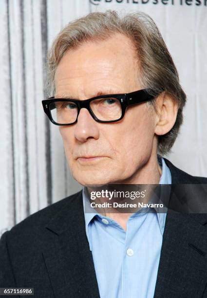 Actor Bill Nighy attends Build Series to discuss 'Their Finest' at Build Studio on March 23, 2017 in New York City.