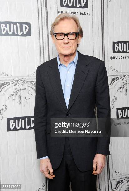 Actor Bill Nighy attends Build Series to discuss 'Their Finest' at Build Studio on March 23, 2017 in New York City.