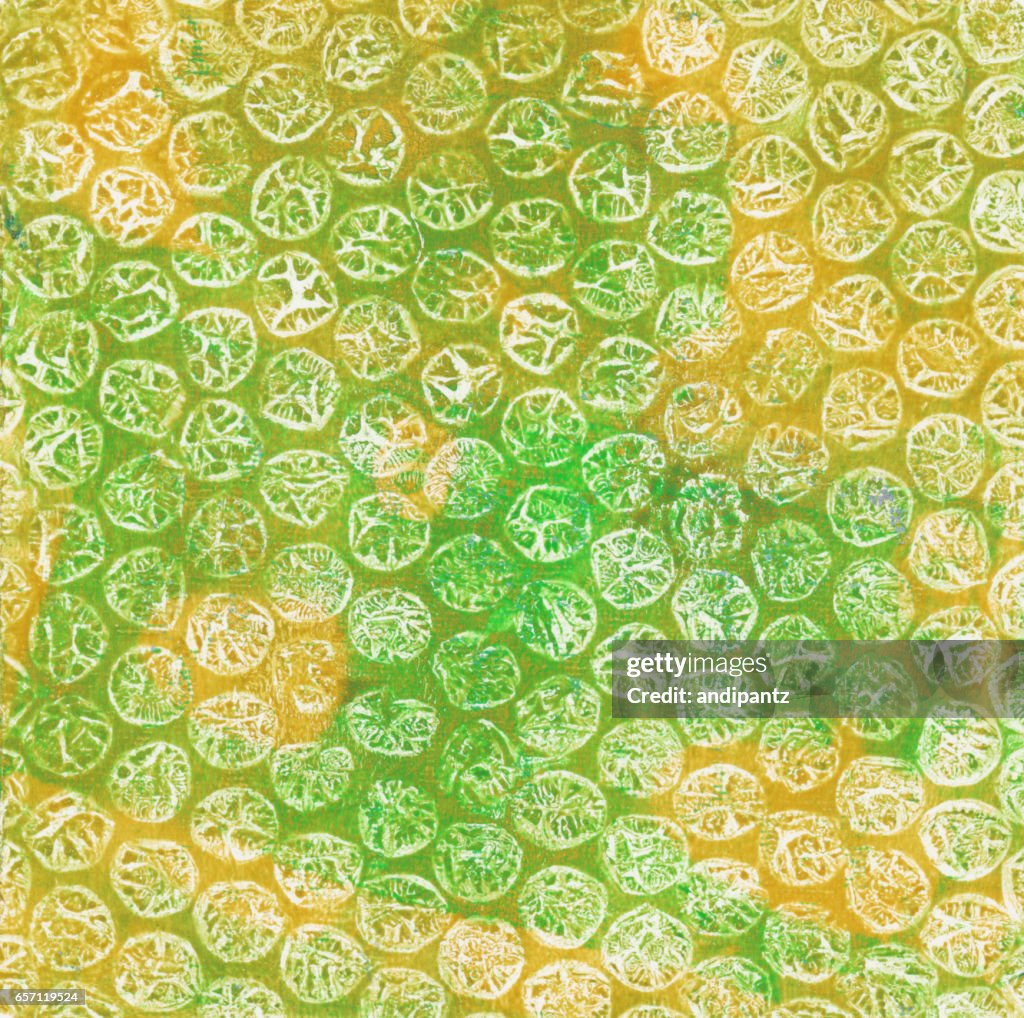 Yellow and green spotted pattern texture