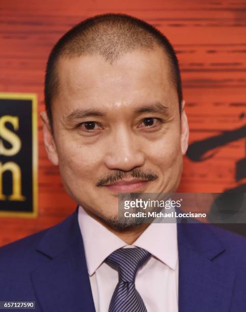 Actor Jon Jon Briones attends the after party for "Miss Saigon" Broadway Opening Night at Tavern on the Green on March 23, 2017 in New York City.