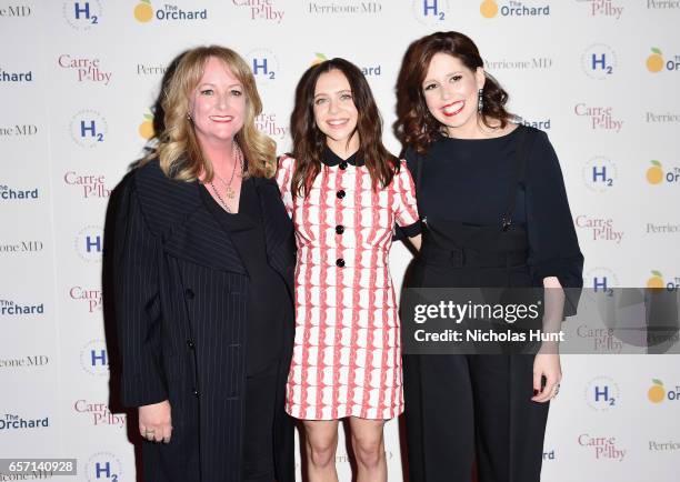 Director Susan Johnson, Actors Bel Powley and Vanessa Bayer attend the "Carrie Pilby" New York Screening at Landmark Sunshine Cinema on March 23,...